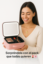 Maleta Led con maquillaje + GRATIS Collar Antiestrés Girasol