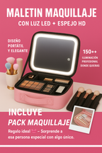 Maleta Led con maquillaje + GRATIS Collar Antiestrés Girasol